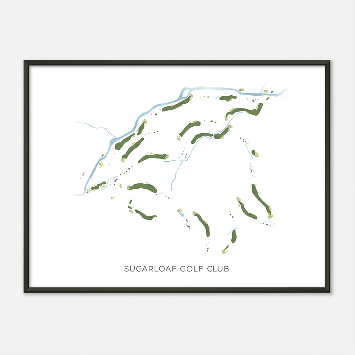 Print of Sugarloaf Golf Club Modern Map