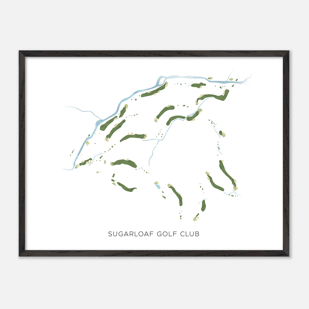 Print of Sugarloaf Golf Club Modern Map