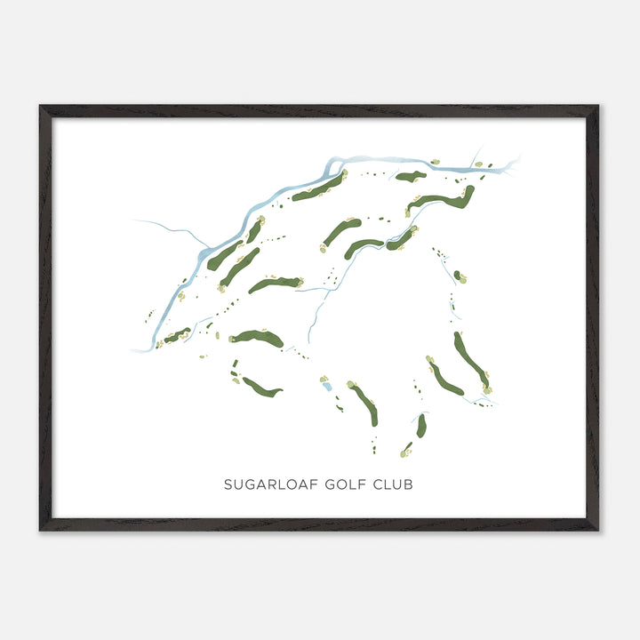 Print of Sugarloaf Golf Club Modern Map