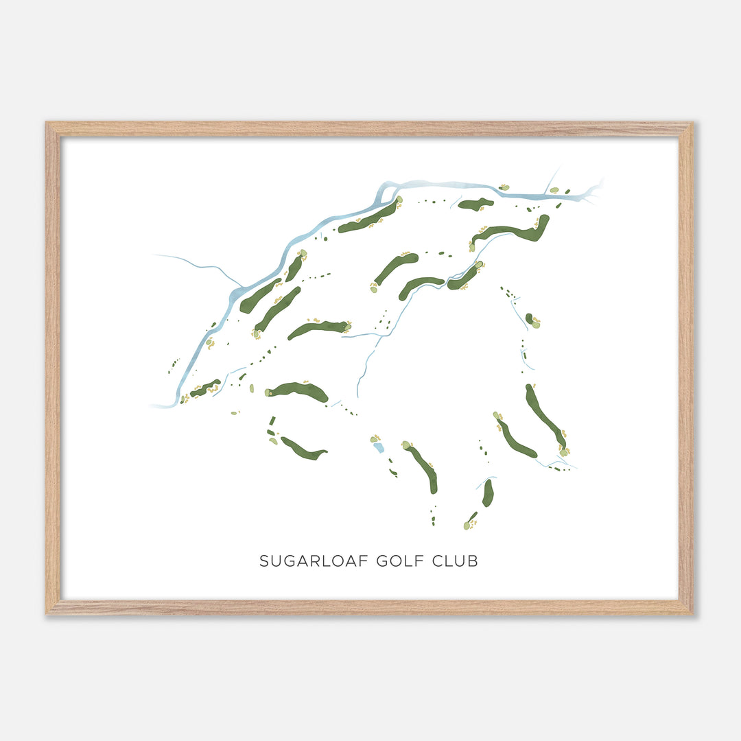 Print of Sugarloaf Golf Club Modern Map