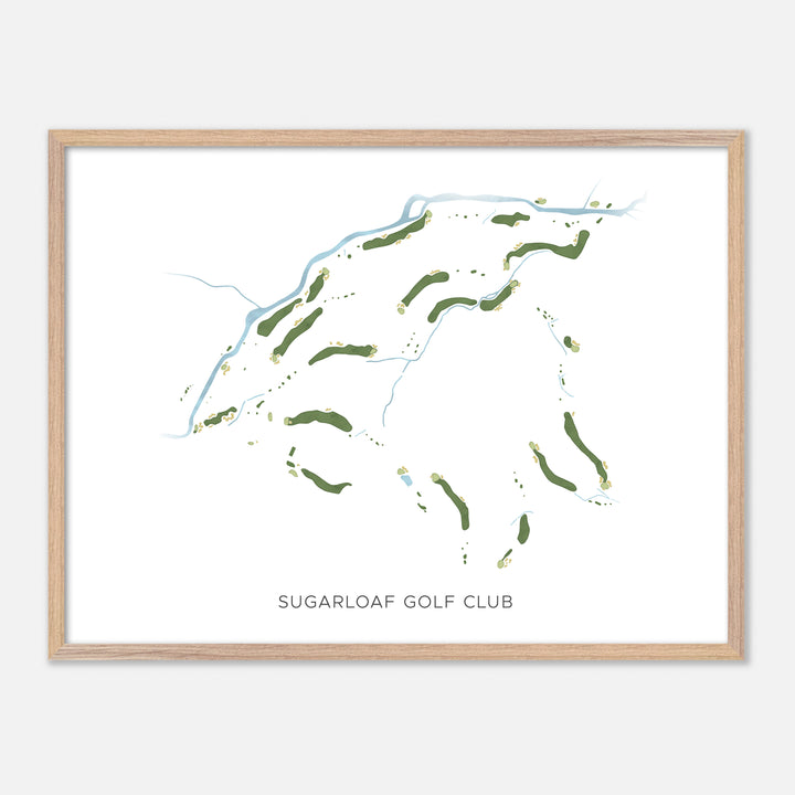 Print of Sugarloaf Golf Club Modern Map