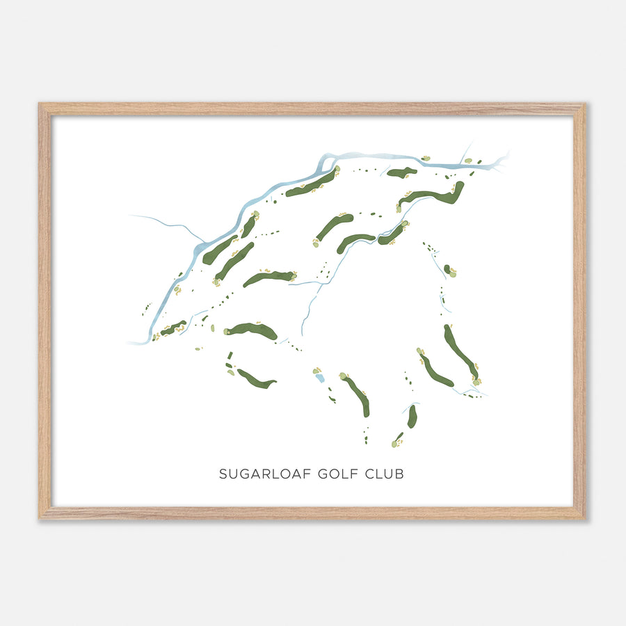 Print of Sugarloaf Golf Club Modern Map