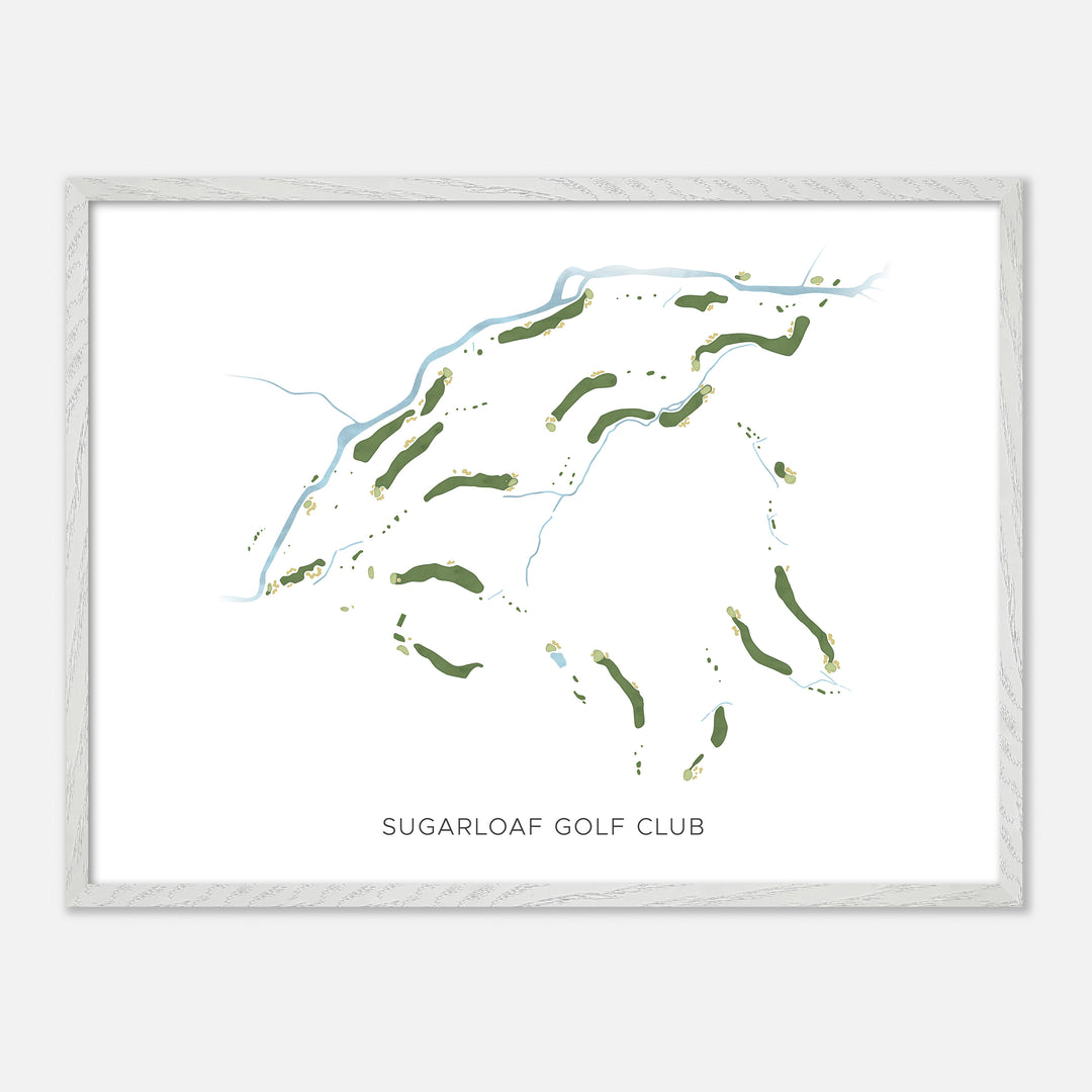Print of Sugarloaf Golf Club Modern Map