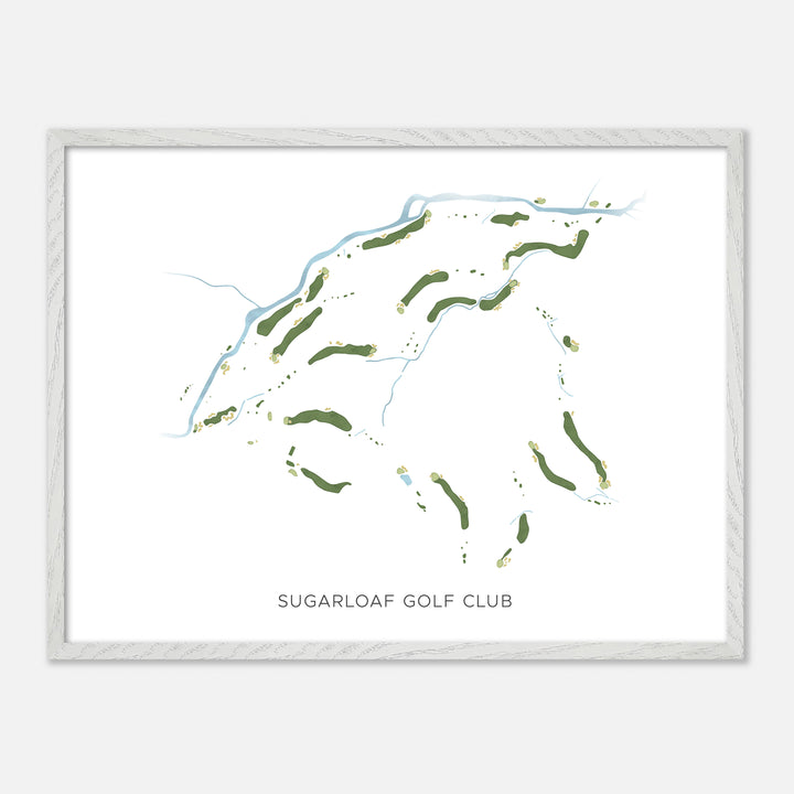 Print of Sugarloaf Golf Club Modern Map