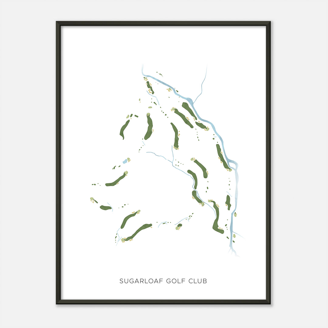 Print of Sugarloaf Golf Club Modern Map