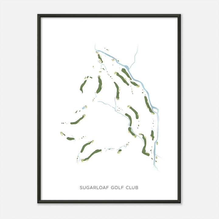 Print of Sugarloaf Golf Club Modern Map