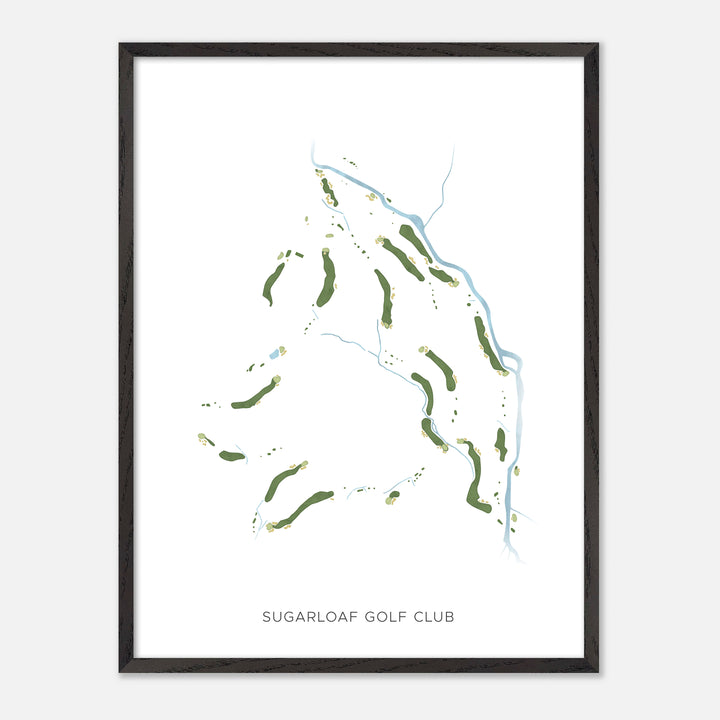 Print of Sugarloaf Golf Club Modern Map