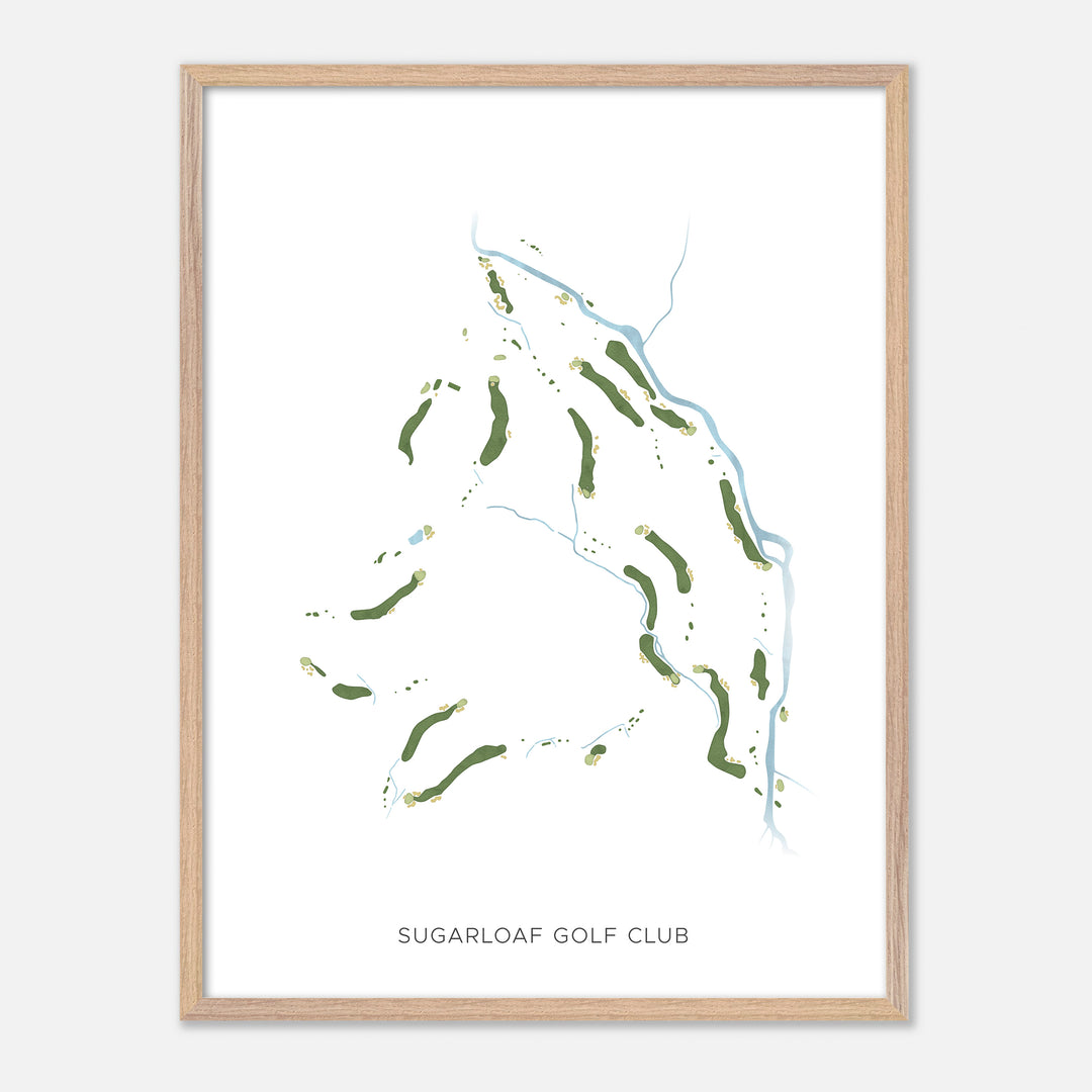Print of Sugarloaf Golf Club Modern Map