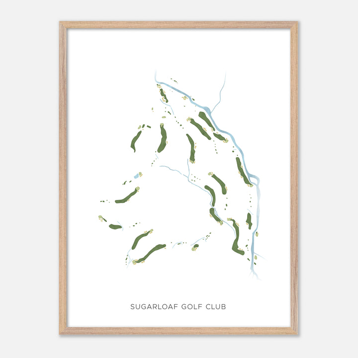 Print of Sugarloaf Golf Club Modern Map