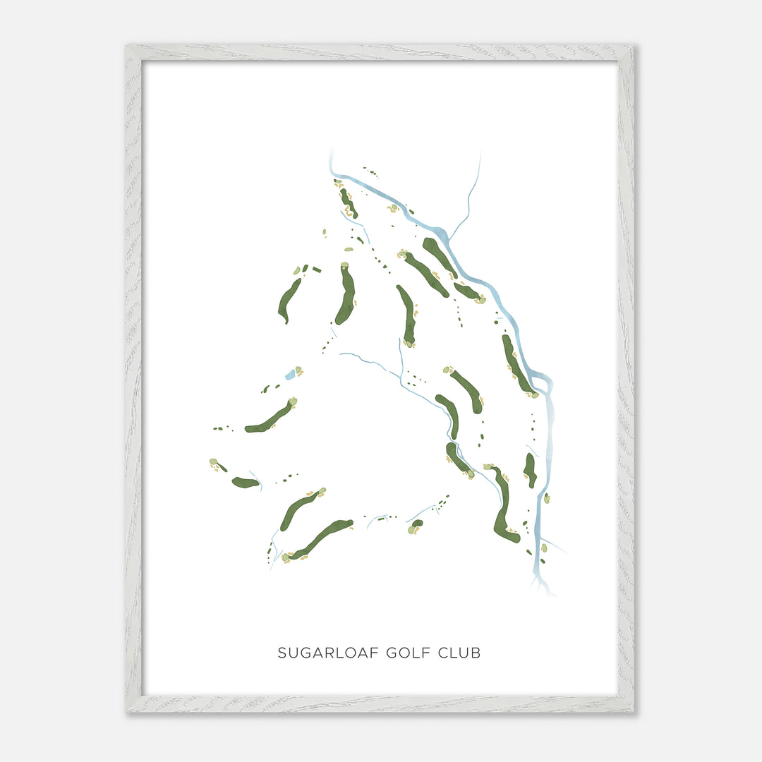 Print of Sugarloaf Golf Club Modern Map
