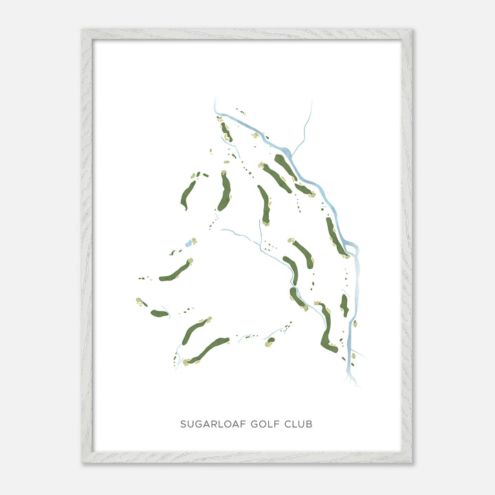 Print of Sugarloaf Golf Club Modern Map