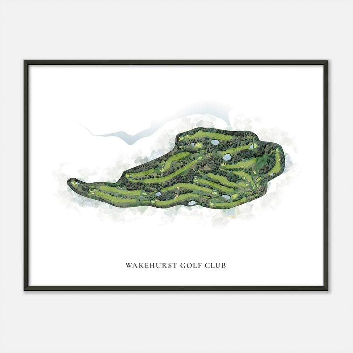 Print of Wakehurst Golf Club Classic Map