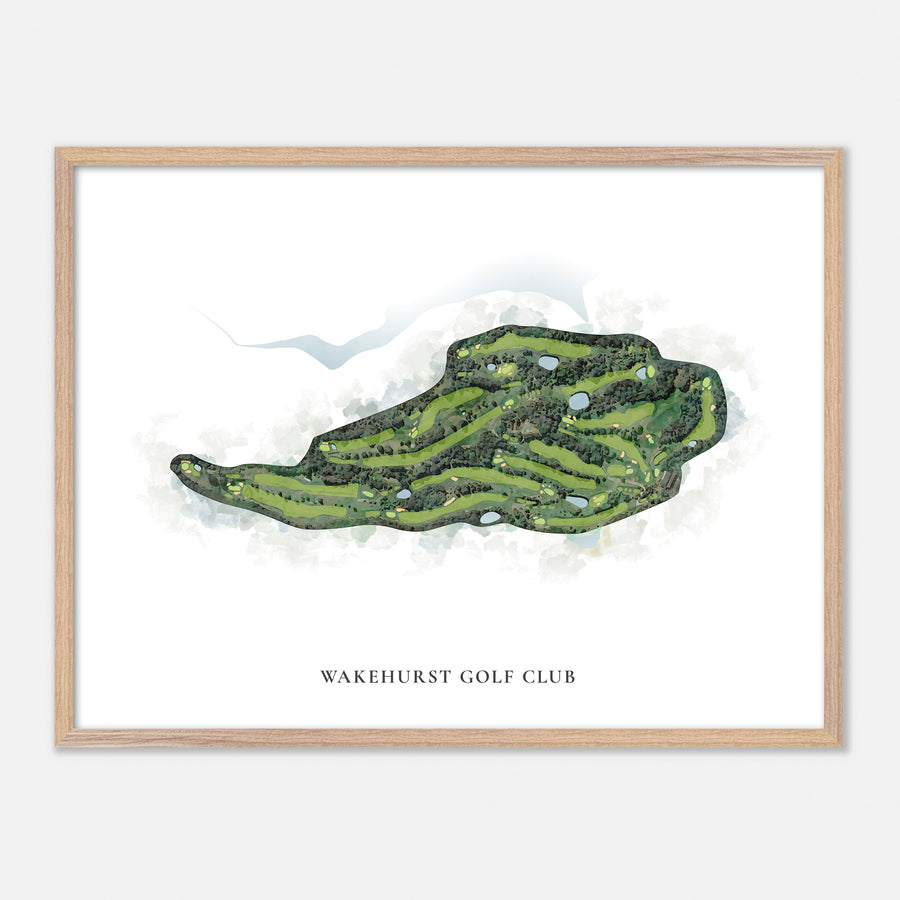 Print of Wakehurst Golf Club Classic Map