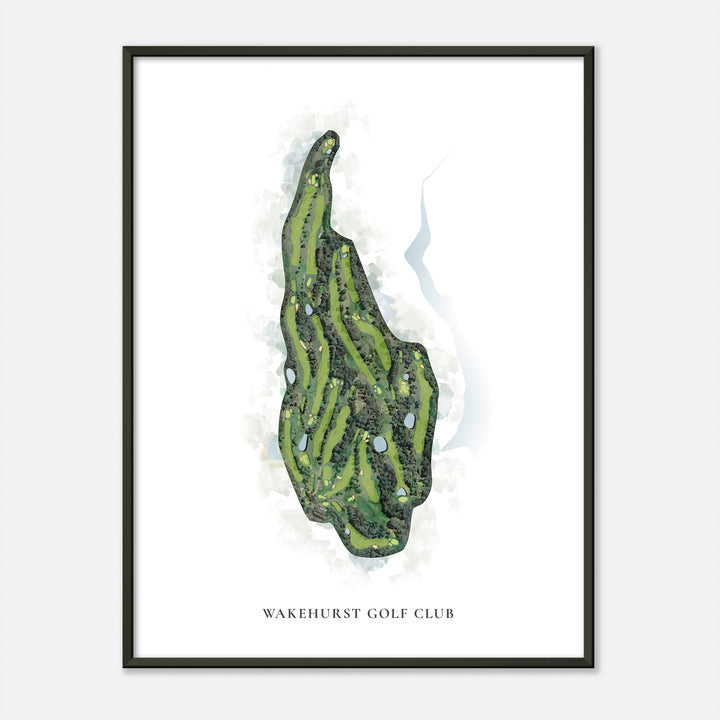 Print of Wakehurst Golf Club Classic Map