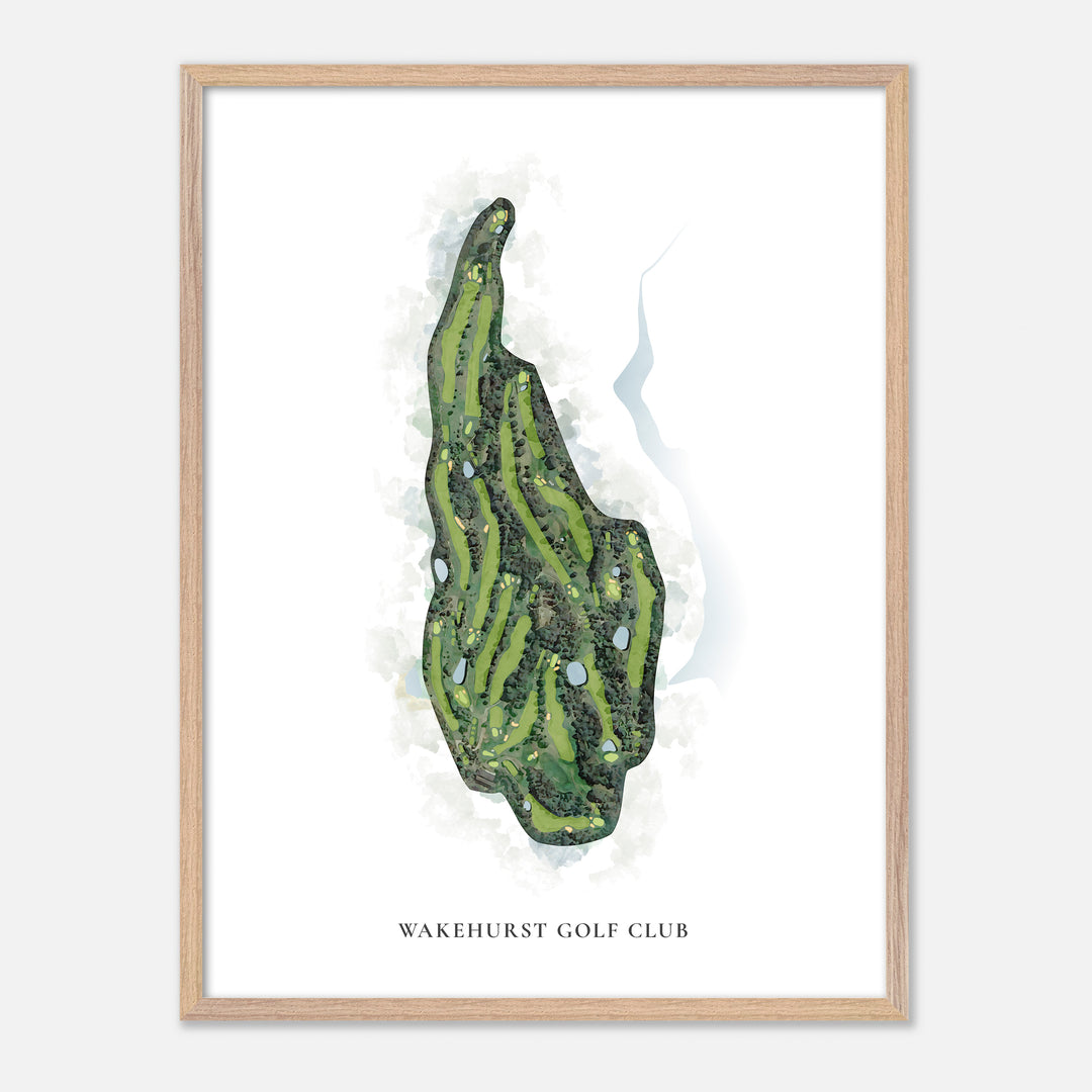 Print of Wakehurst Golf Club Classic Map