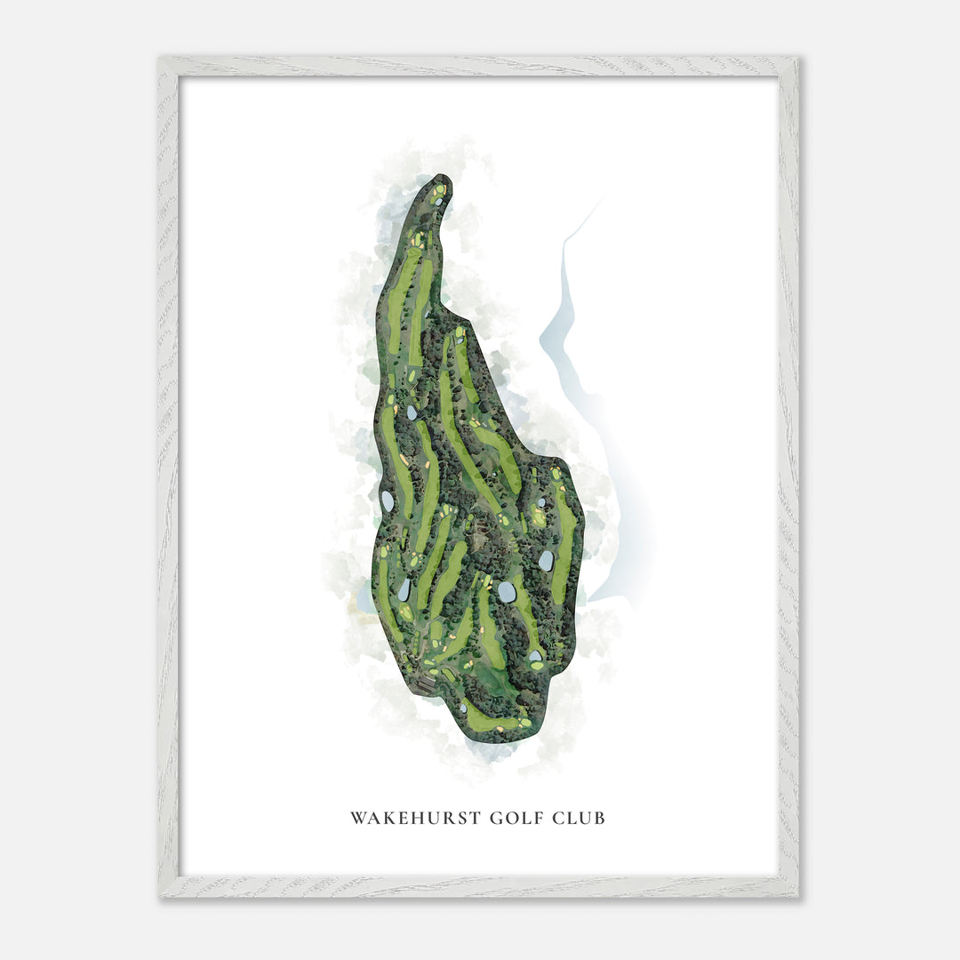 Print of Wakehurst Golf Club Classic Map