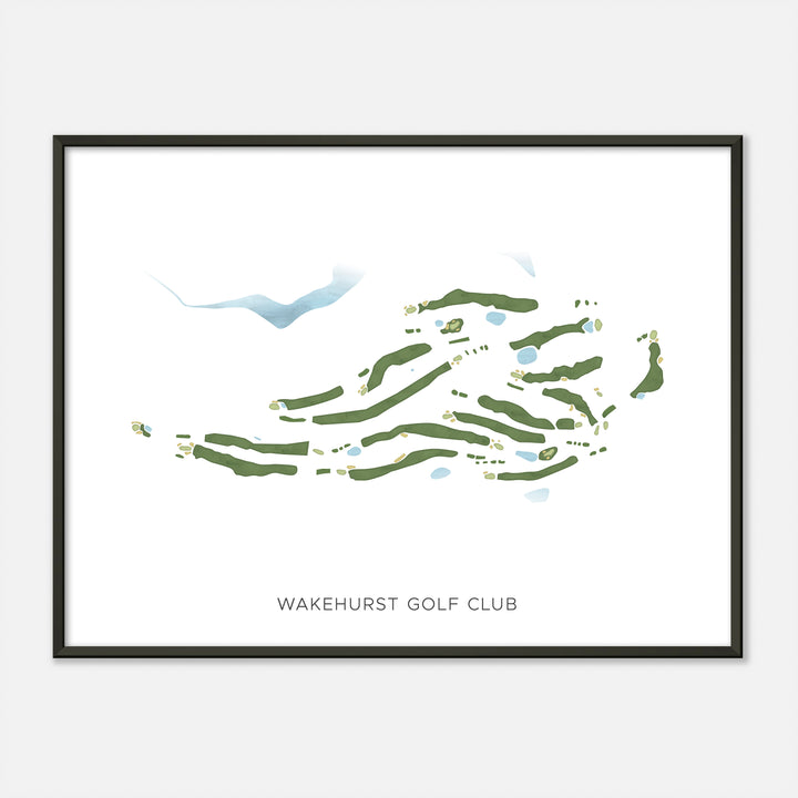 Print of Wakehurst Golf Club Modern Map