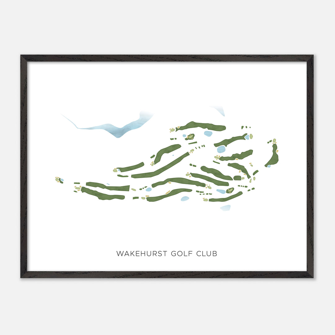 Print of Wakehurst Golf Club Modern Map