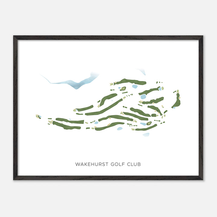 Print of Wakehurst Golf Club Modern Map