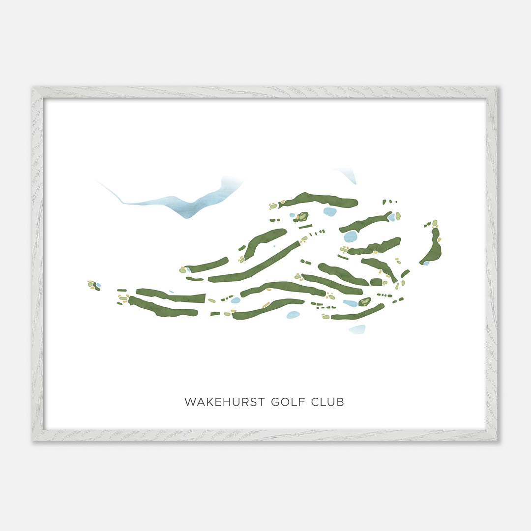Print of Wakehurst Golf Club Modern Map