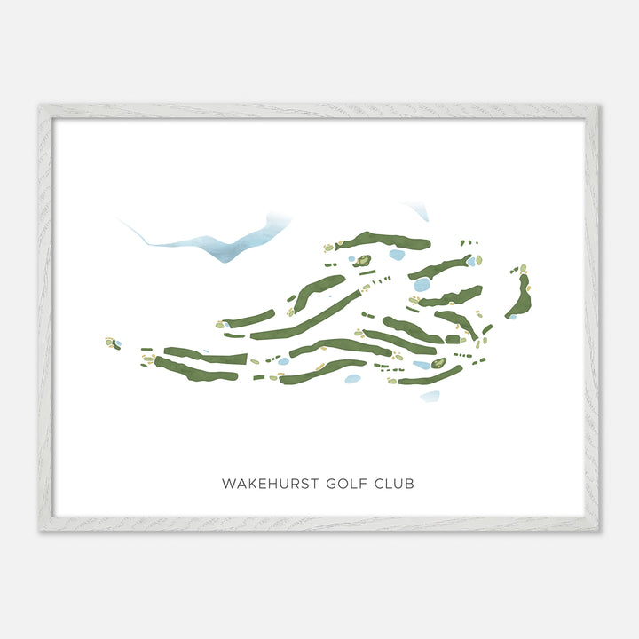 Print of Wakehurst Golf Club Modern Map