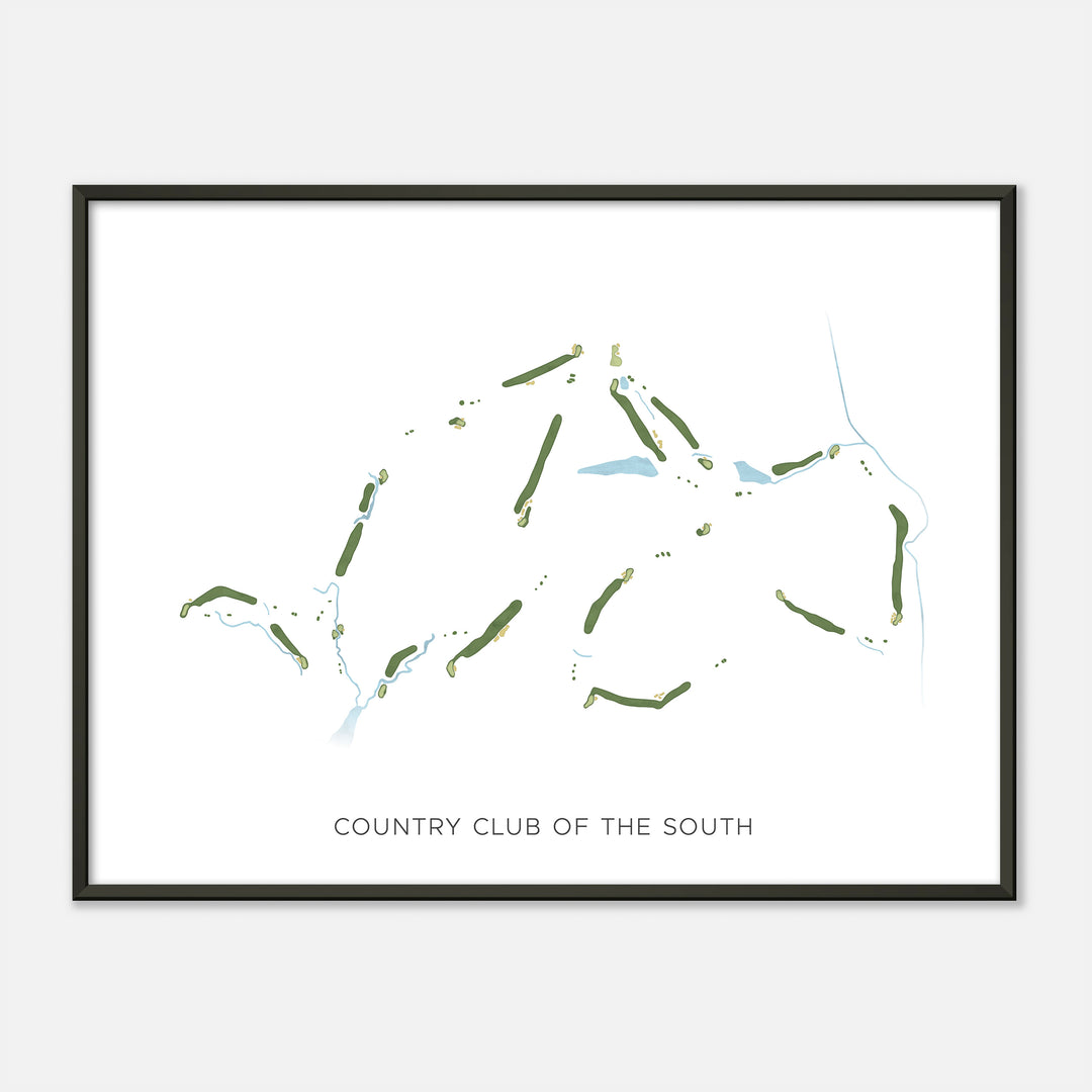 Print of Country Club Of The South Modern Map