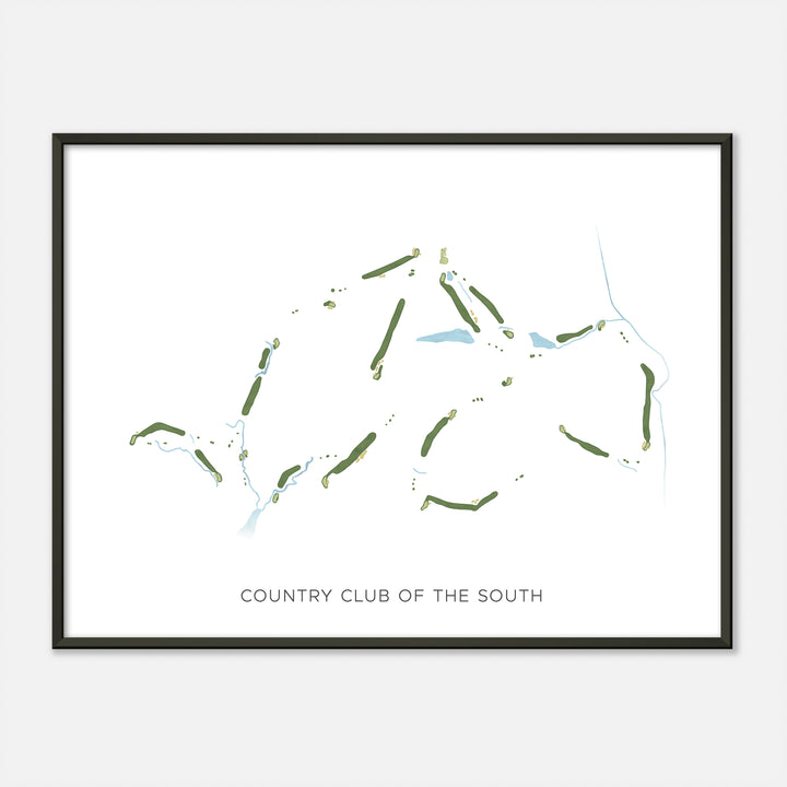 Print of Country Club Of The South Modern Map