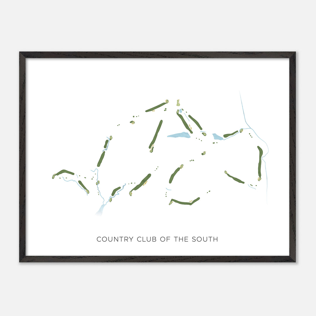 Print of Country Club Of The South Modern Map