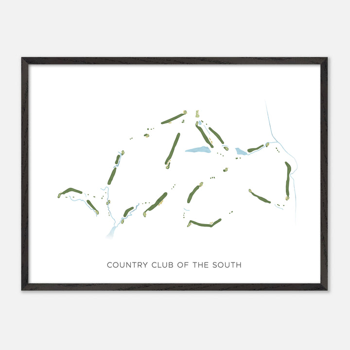 Print of Country Club Of The South Modern Map