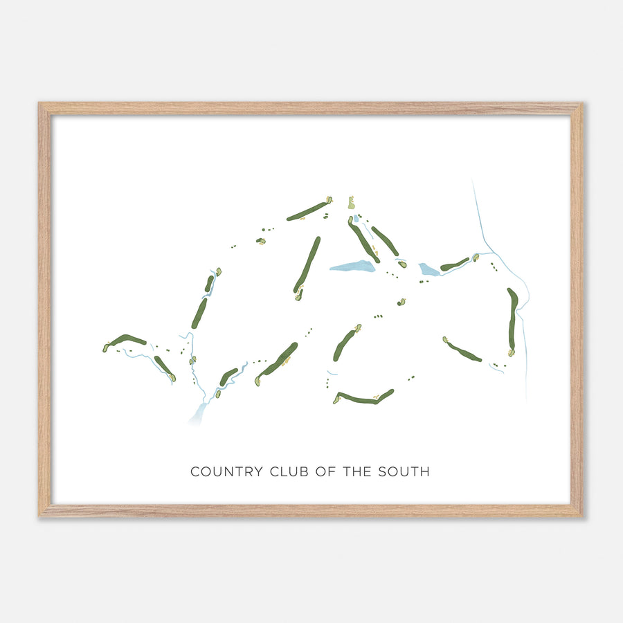 Print of Country Club Of The South Modern Map