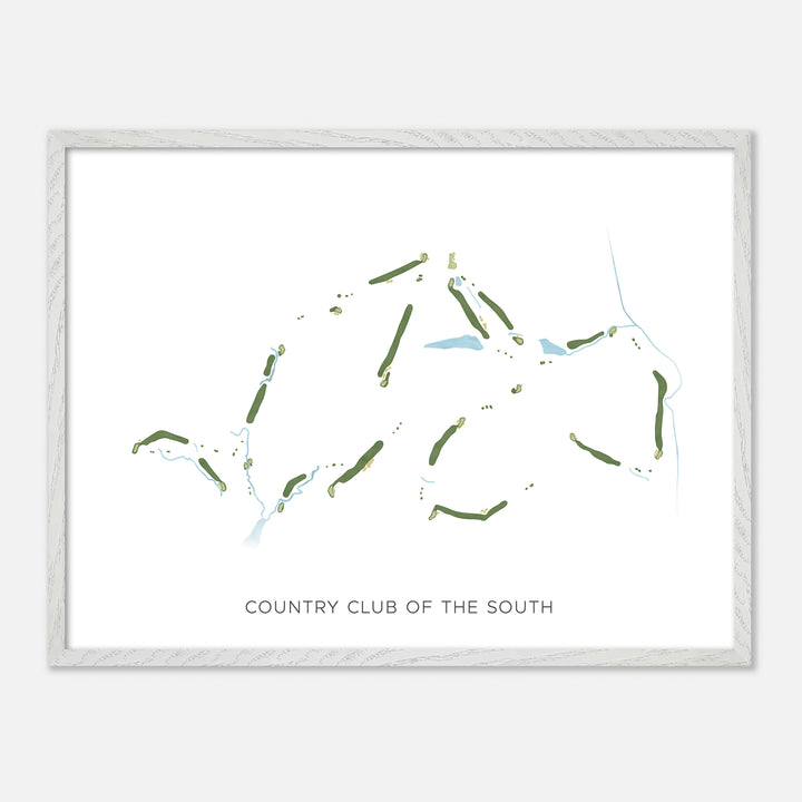 Print of Country Club Of The South Modern Map