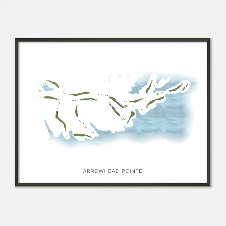 Print of Arrowhead Pointe Modern Map