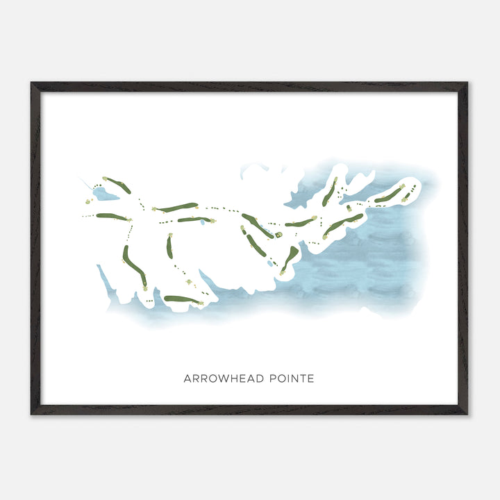 Print of Arrowhead Pointe Modern Map