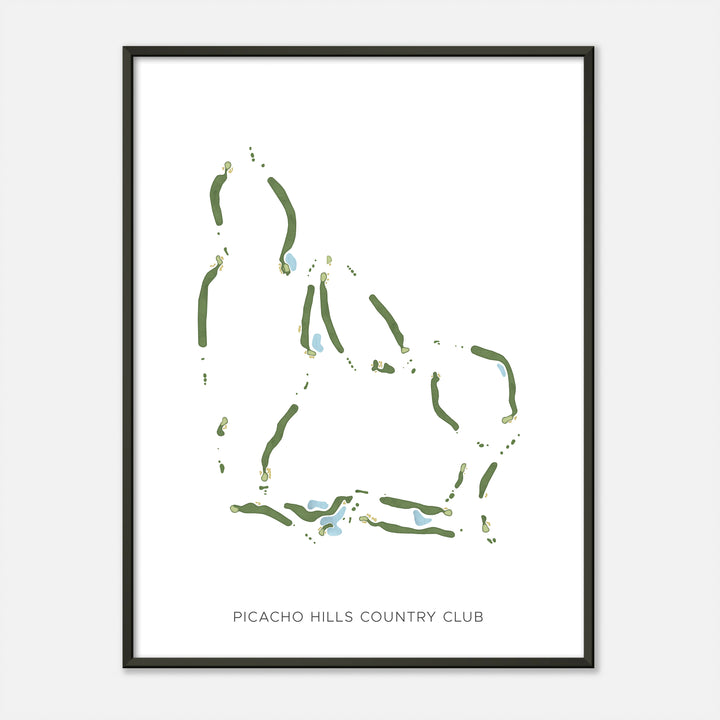 Print of Picacho Hills Country Club Modern Map