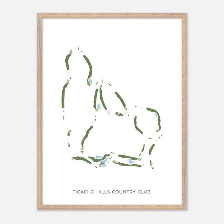 Print of Picacho Hills Country Club Modern Map