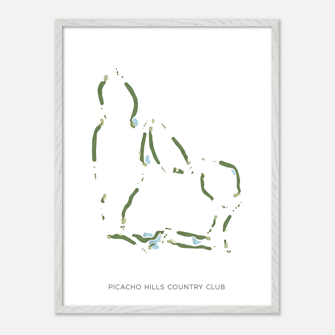 Print of Picacho Hills Country Club Modern Map