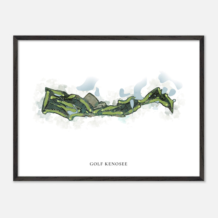 Print of Golf Kenosee Classic Map