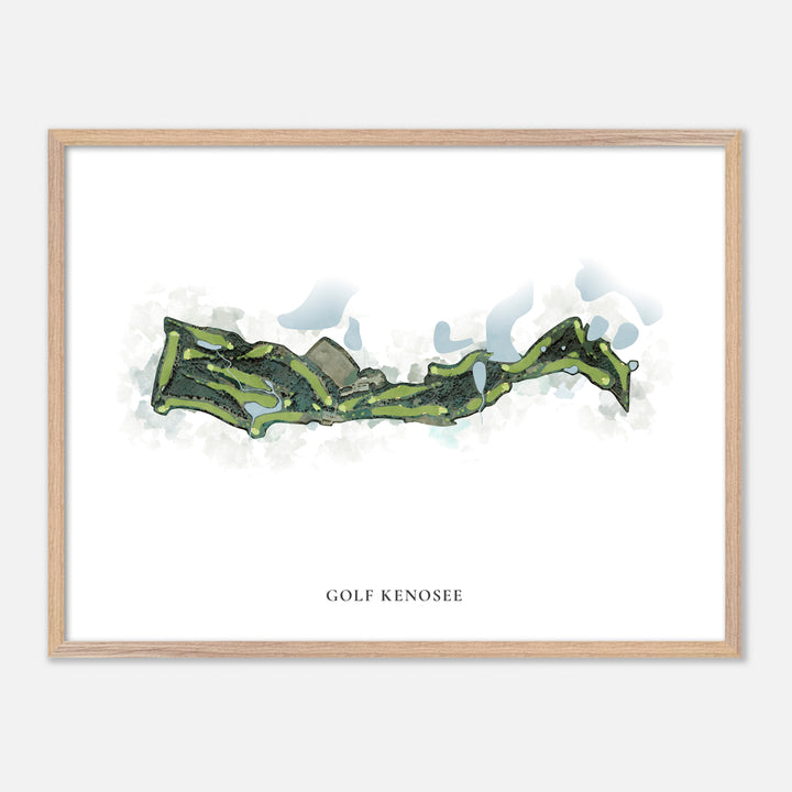 Print of Golf Kenosee Classic Map