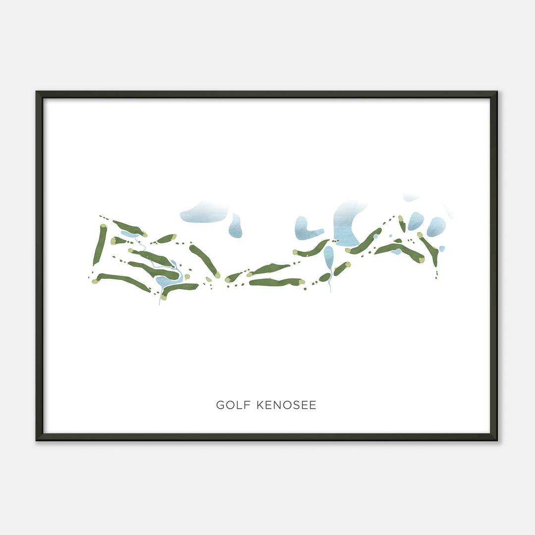 Print of Golf Kenosee Modern Map