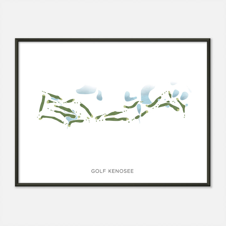 Print of Golf Kenosee Modern Map