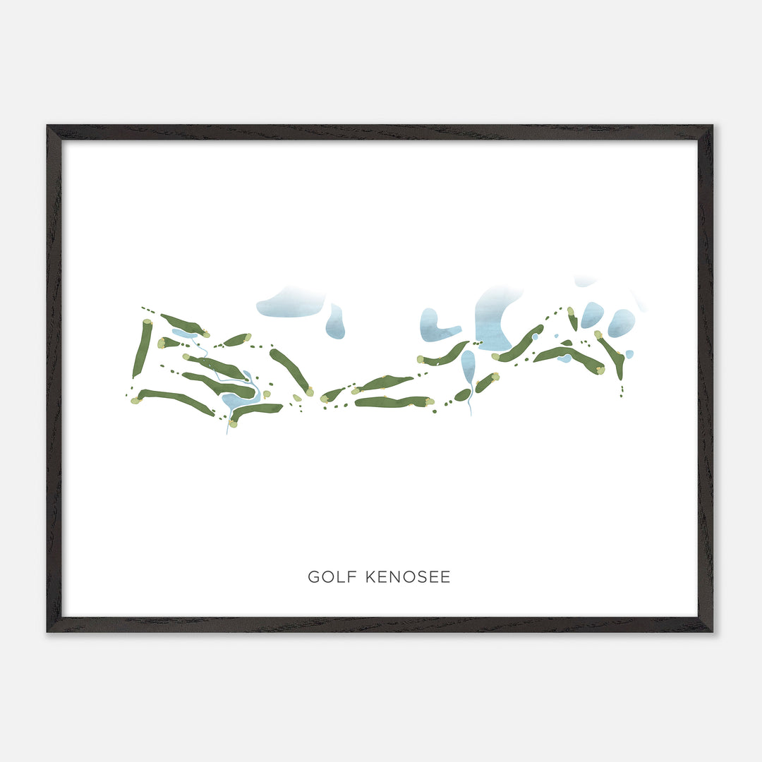 Print of Golf Kenosee Modern Map