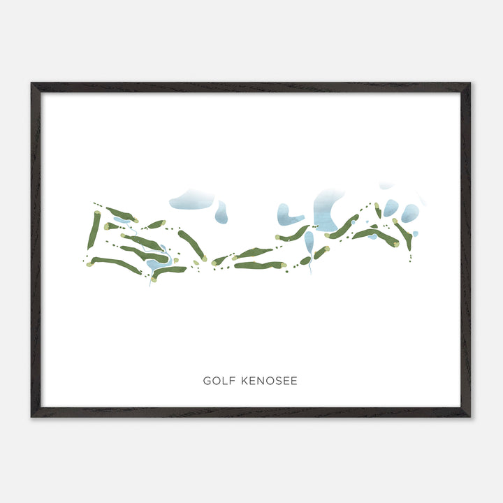 Print of Golf Kenosee Modern Map