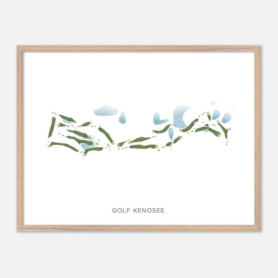 Print of Golf Kenosee Modern Map