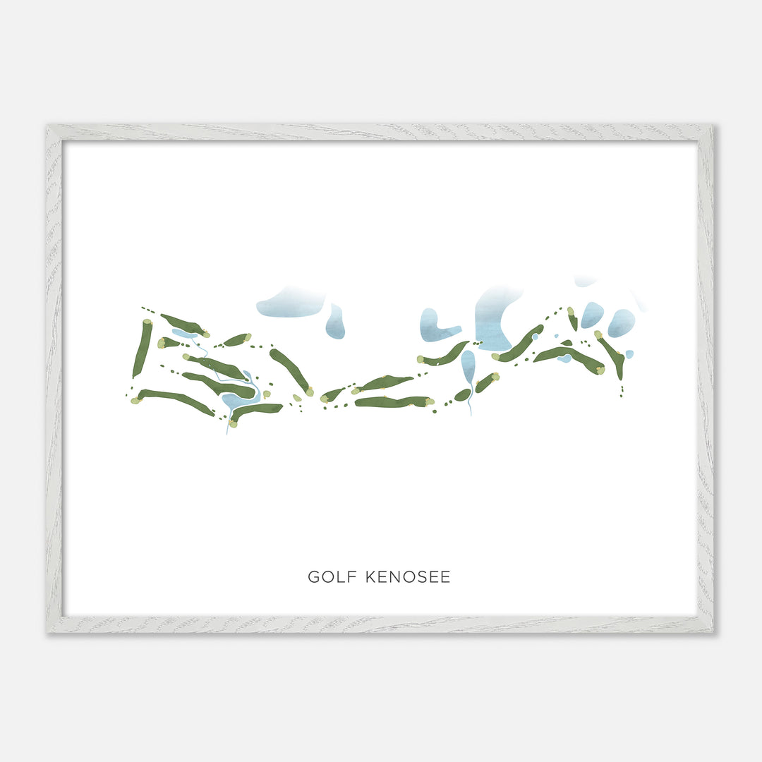 Print of Golf Kenosee Modern Map