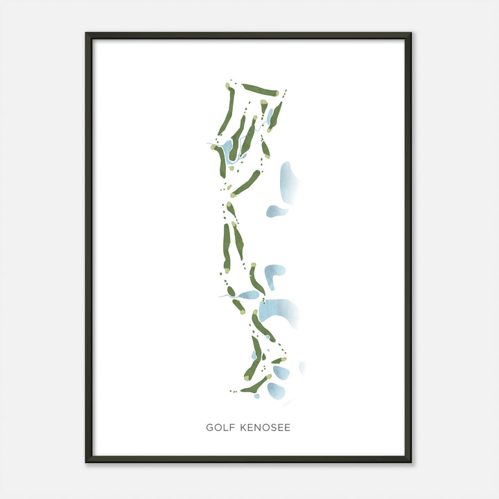Print of Golf Kenosee Modern Map