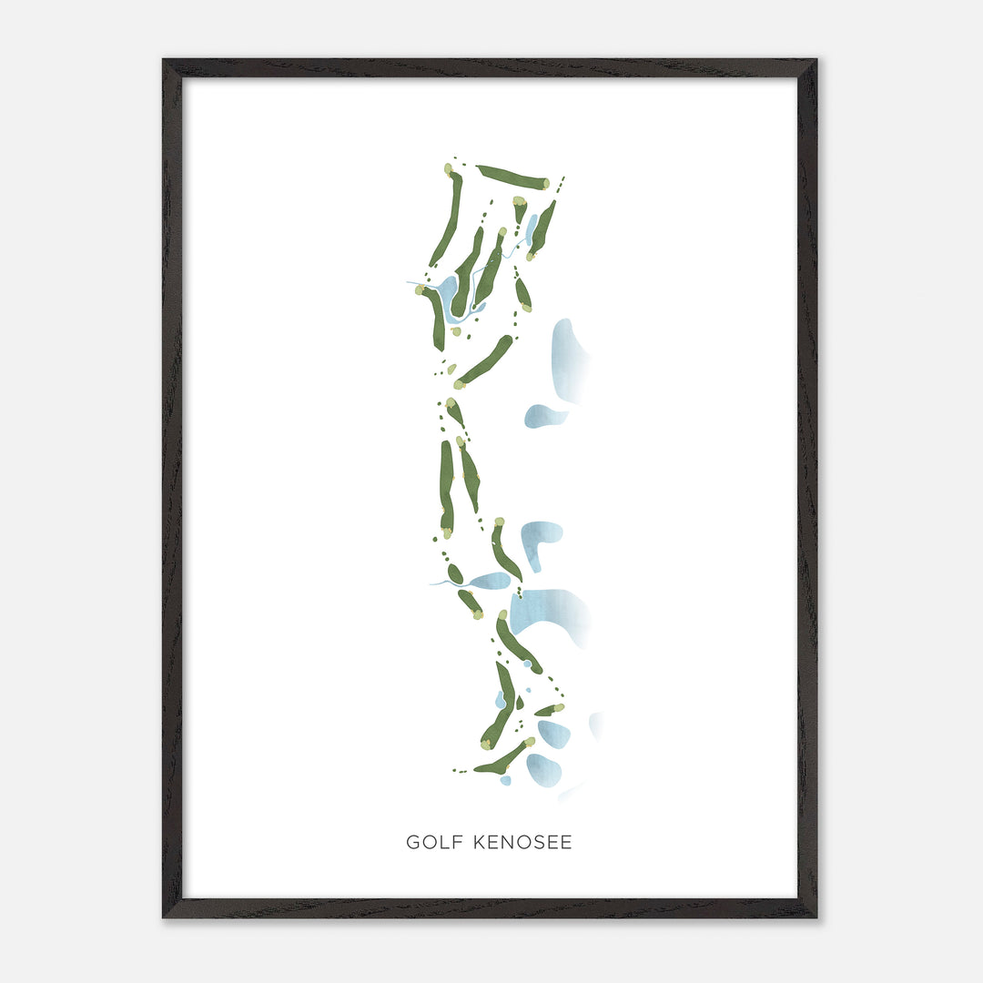 Print of Golf Kenosee Modern Map