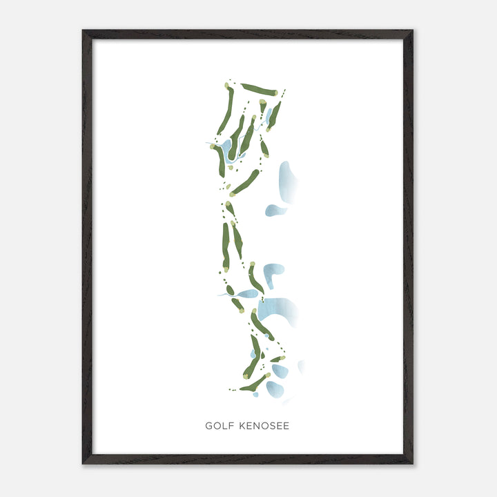 Print of Golf Kenosee Modern Map