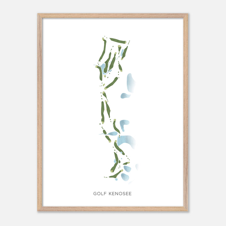 Print of Golf Kenosee Modern Map