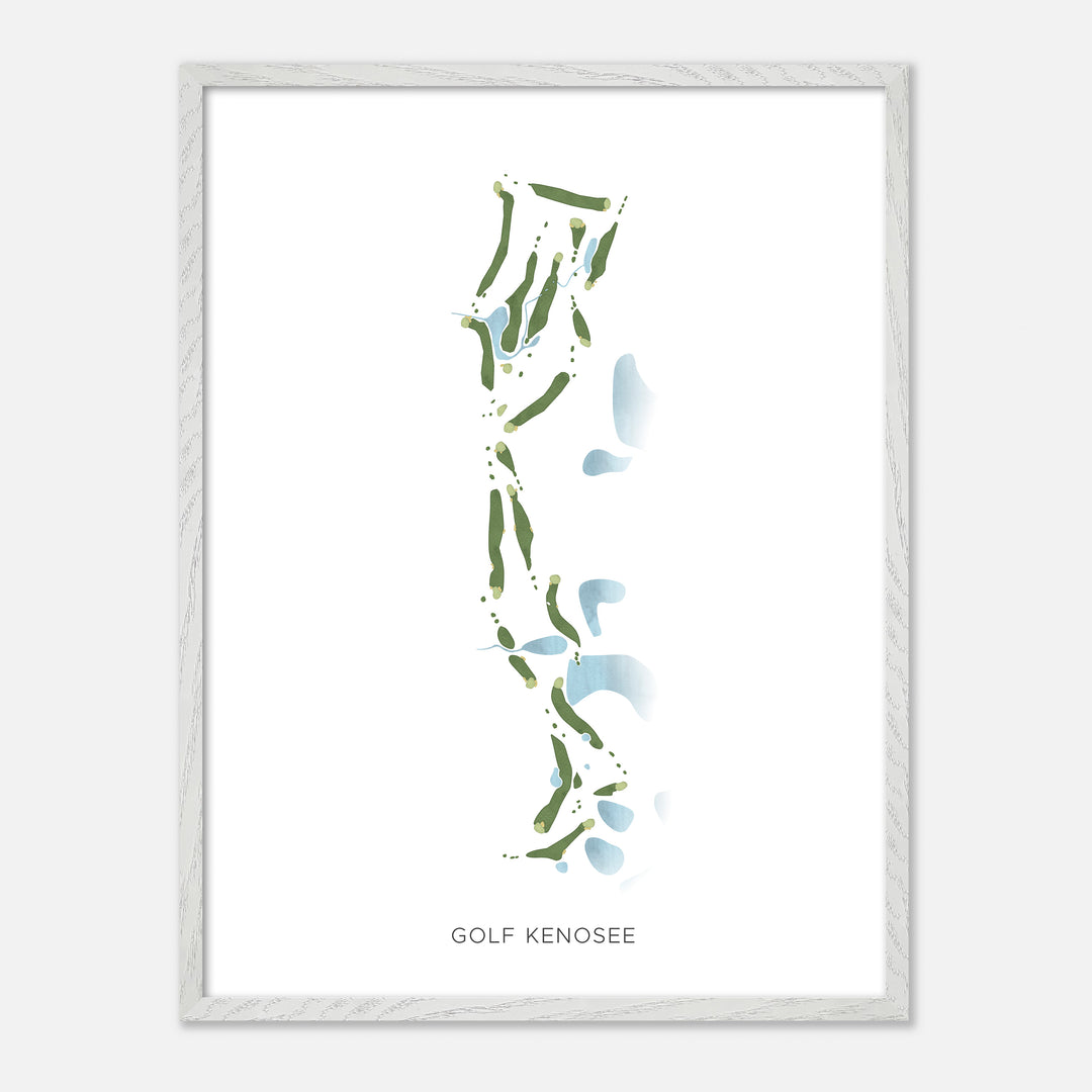 Print of Golf Kenosee Modern Map