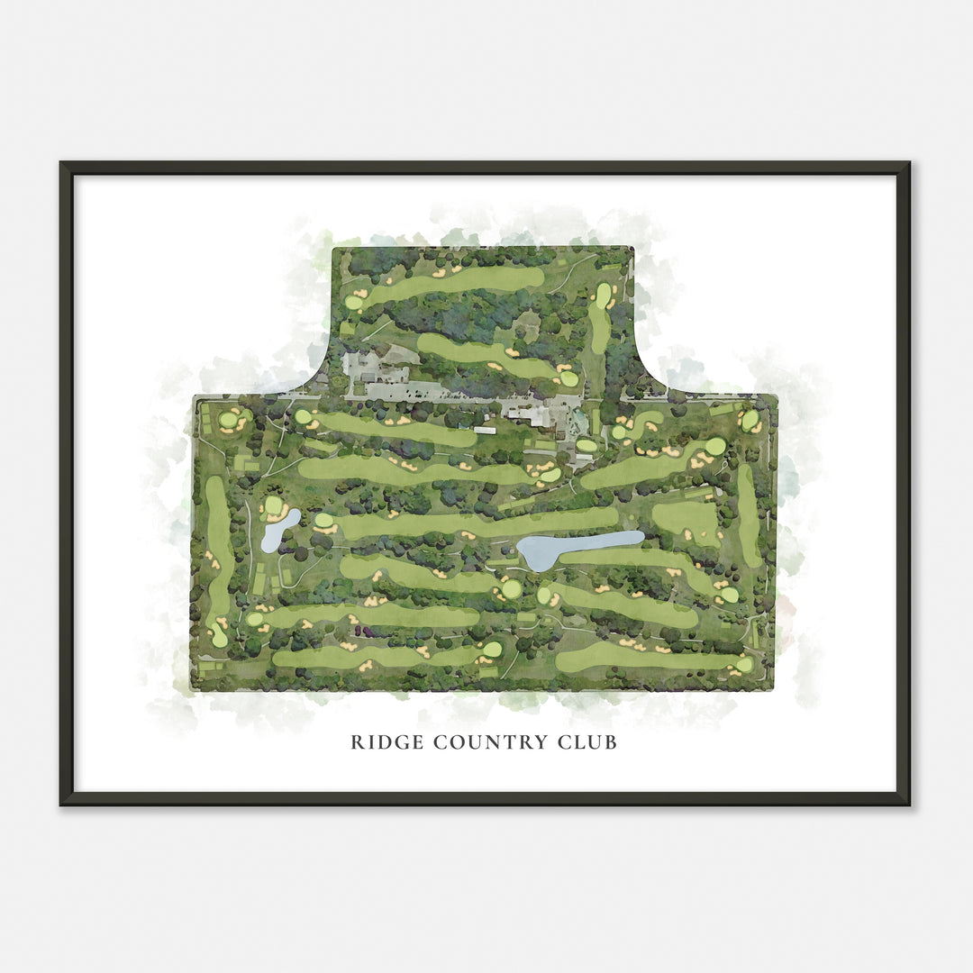 Print of Ridge Country Club Classic Map
